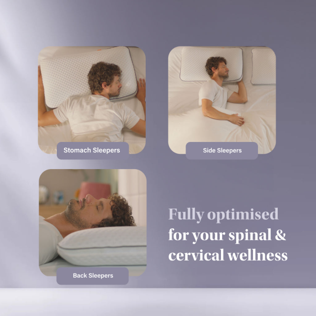 Buy Adjustable Memory Foam Pillow with Cooling Layer Emma Sleep